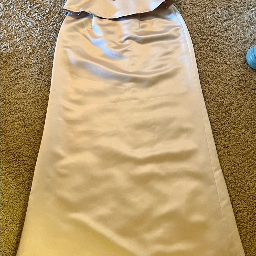 Gorgeous champagne gold formal